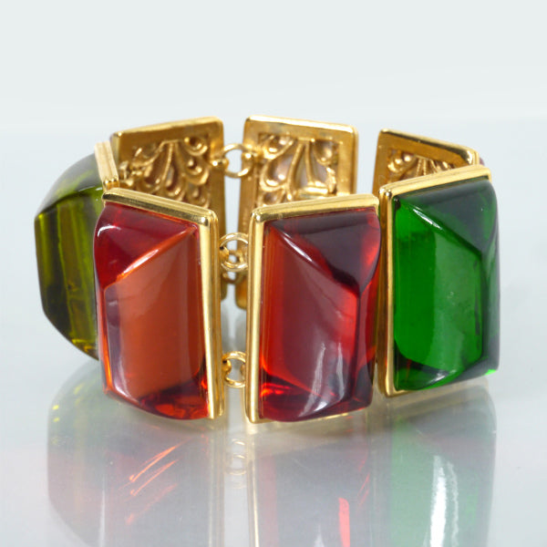 Goossens Paris ビジューアクリルストーンバングル