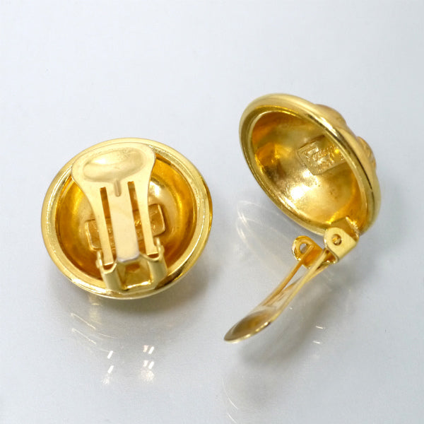 Salvatore Ferragamo　ラウンドパンプスモチーフ イヤリング（ゴールド）