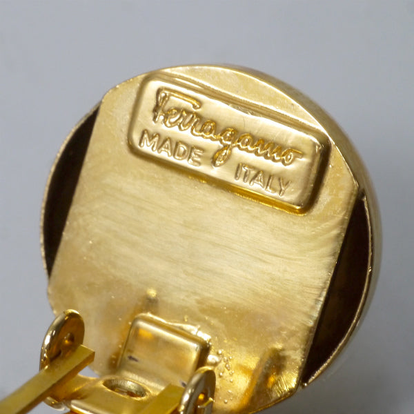 Salvatore Ferragamo　パンプスモチーフ スウィングイヤリング（ゴールド）