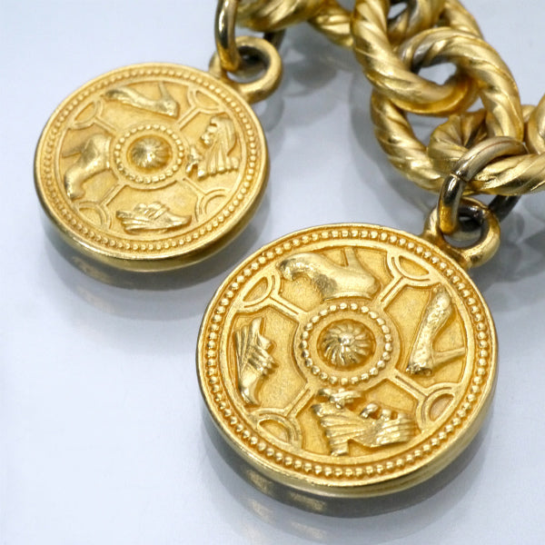 Salvatore Ferragamo　パンプスモチーフ メダルブレスレット（ゴールド）