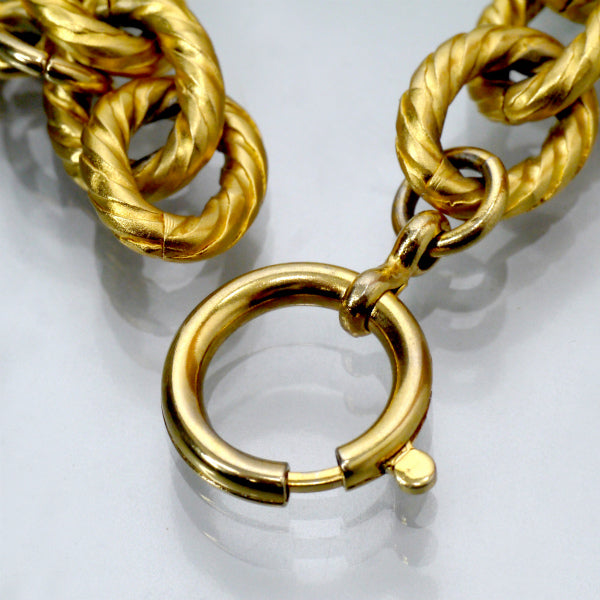 Salvatore Ferragamo　パンプスモチーフ メダルブレスレット（ゴールド）