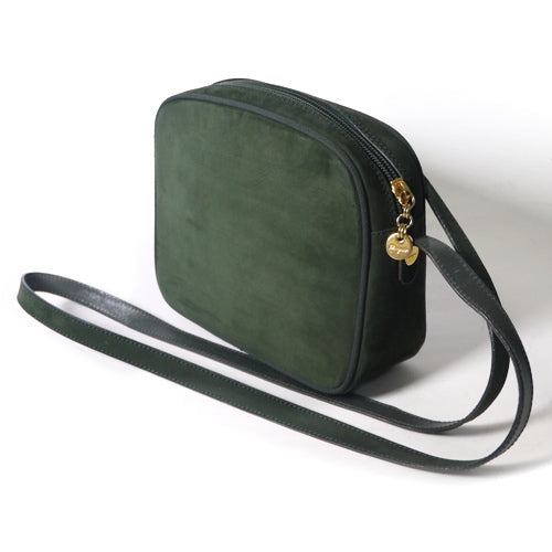 Salvatore Ferragamo スエードリボンショルダー（緑）