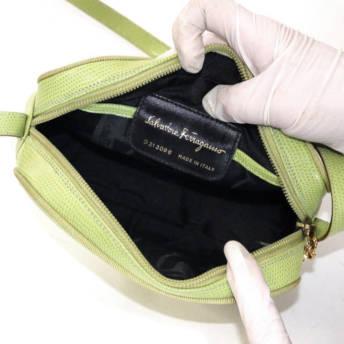 Salvatore Ferragamo リボンショルダー（黄緑）