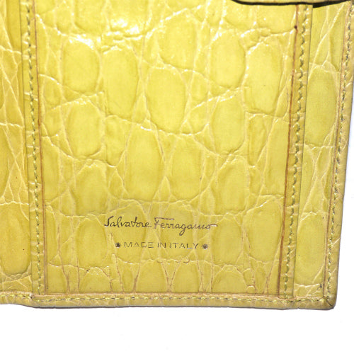 Salvatore Ferragamo ＜訳アリ＞長財布（黄）