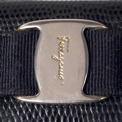 Ferragamo Vara リザード財布（黒）