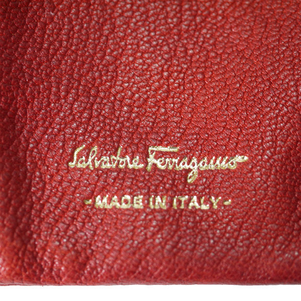 Ferragamo Vara ビッグリボン長財布（赤）
