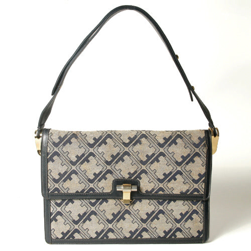 Salvatore Ferragamo　ジャガードショルダー（ネイビー）