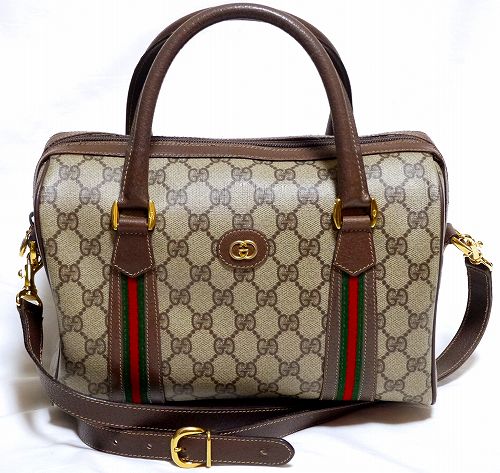 OLD Gucci 2Wayミニボストン（茶）