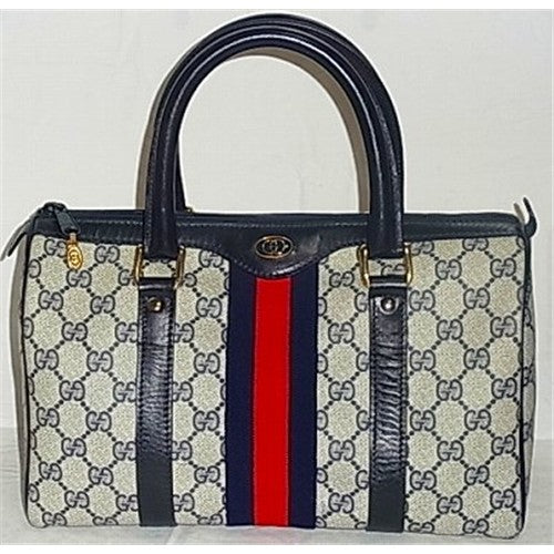 OLD Gucci 定番ボストン（青・小）