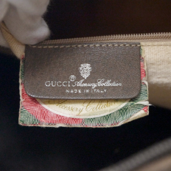 OLD Gucci シェリー スクエアミニボストン（茶）