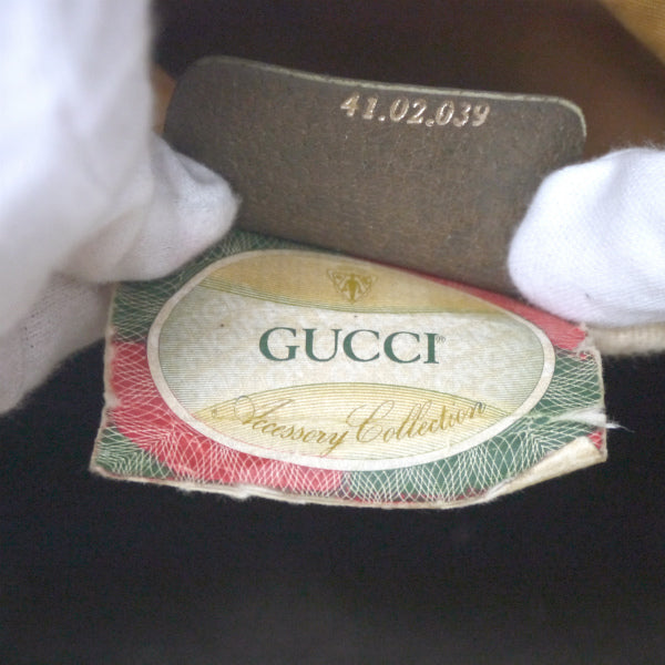 OLD Gucci シェリー スクエアミニボストン（茶）