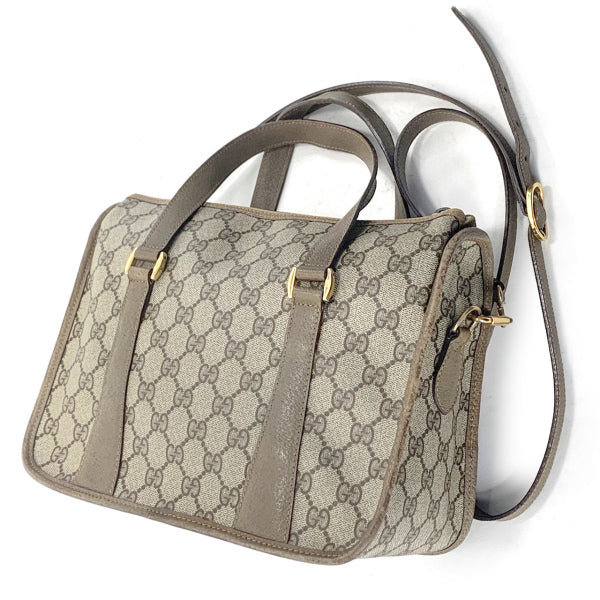 OLD Gucci シェリー スクエアミニボストン（茶）