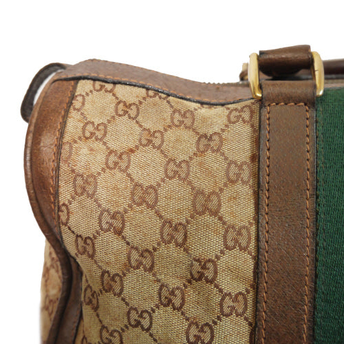 OLD Gucci ＜訳アリ＞ドラム型ボストン（茶）