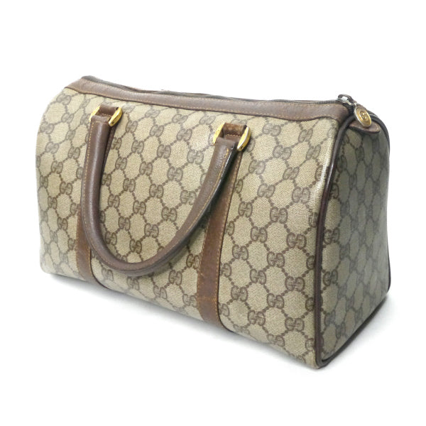 OLD Gucci ミニシェリー定番ボストン（茶・中）