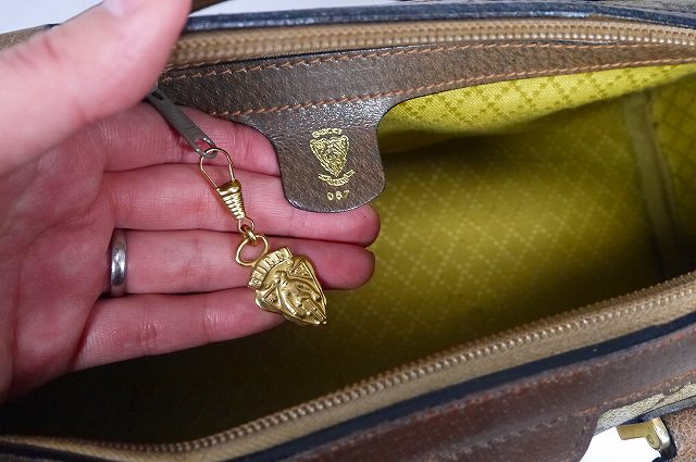 OLD Gucci 横長２Wayボストン（茶）