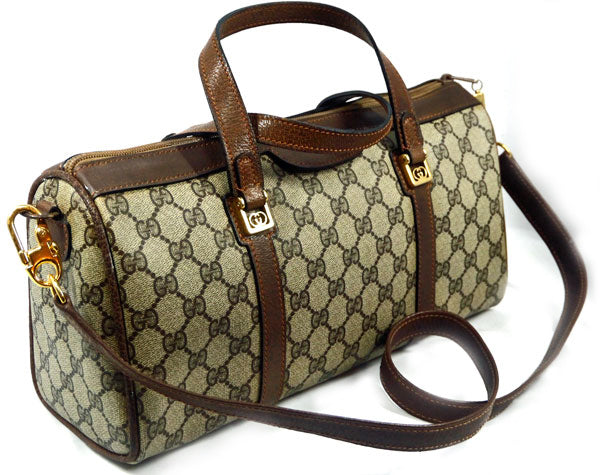 OLD Gucci 横長２Wayボストン（茶）