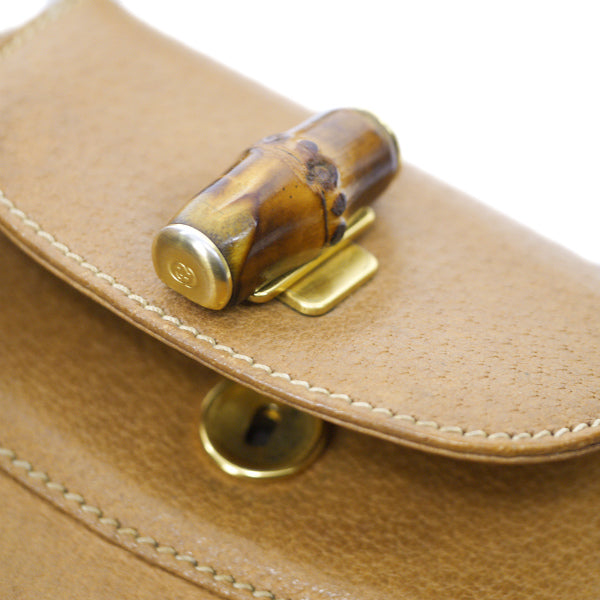 OLD Gucci　バンブーロック ハンドバッグ（キャメル）