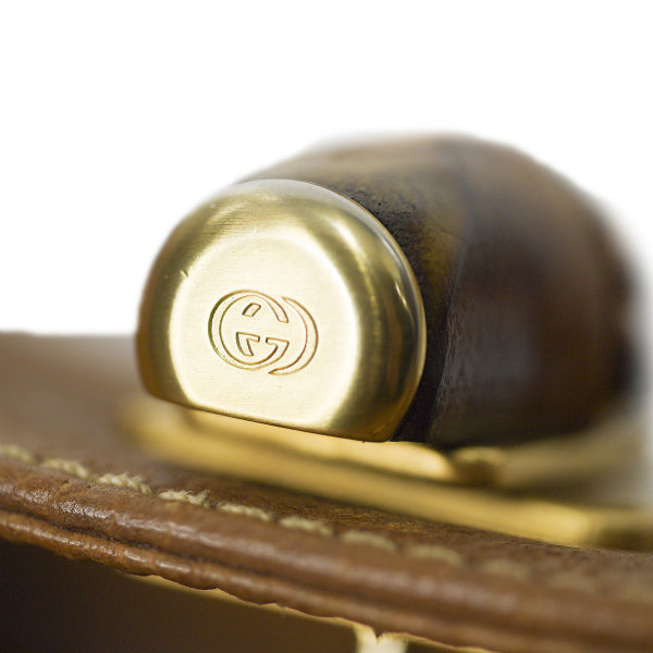 OLD Gucci　バンブーロック ハンドバッグ（キャメル）