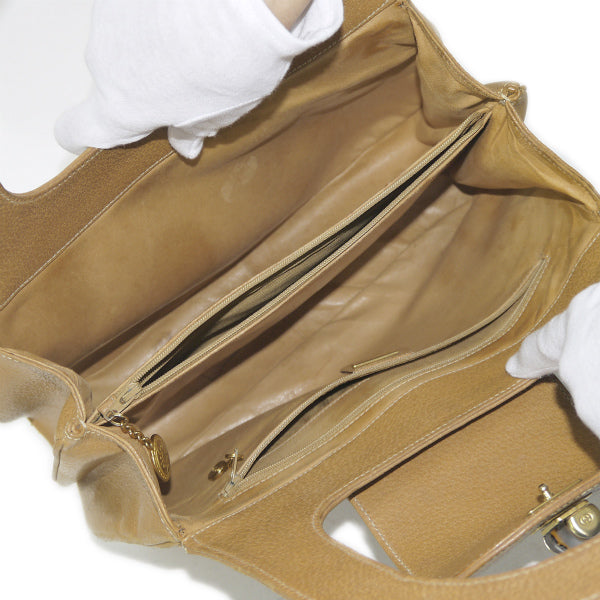 OLD Gucci　バンブーロック ハンドバッグ（キャメル）