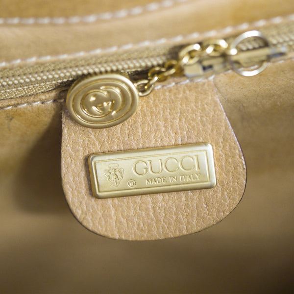 OLD Gucci　バンブーロック ハンドバッグ（キャメル）