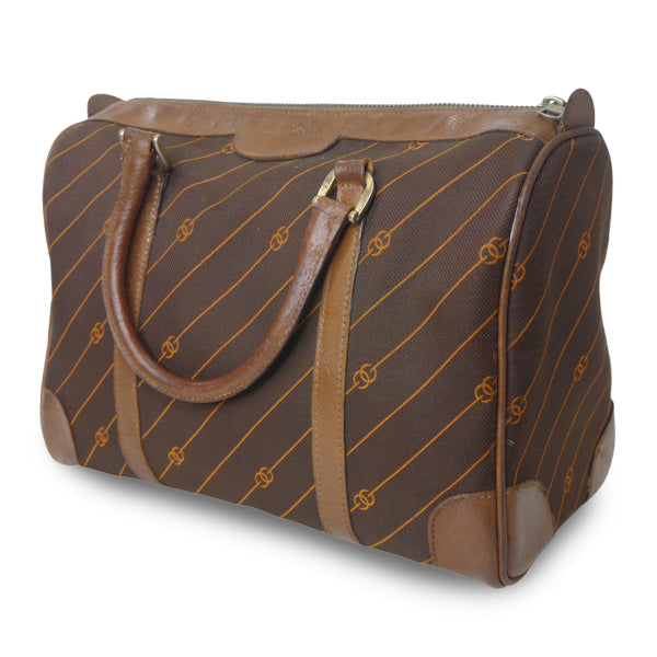 OLD Gucci 激レア！流れ星柄ボストン（茶・中）