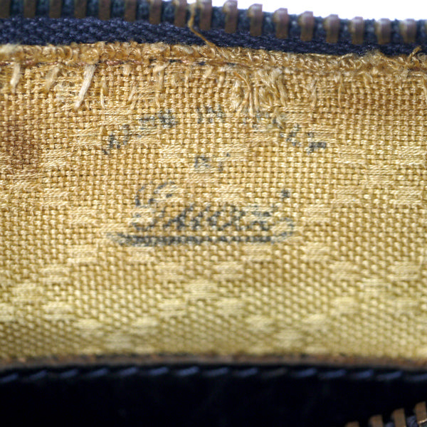 OLD Gucci スクエアミニボストン（青・横シェリー）