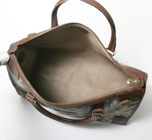 OLD Gucci＜訳あり＞ ２シェリーボストン（大・茶）