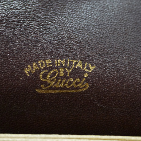 OLD Gucci　マイクロGG半円スエードショルダー（茶）