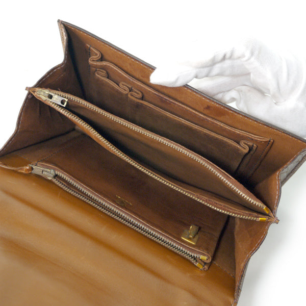 OLD Gucci　お宝!!最高級クロコダイル ミニハンドバッグ（飴色）