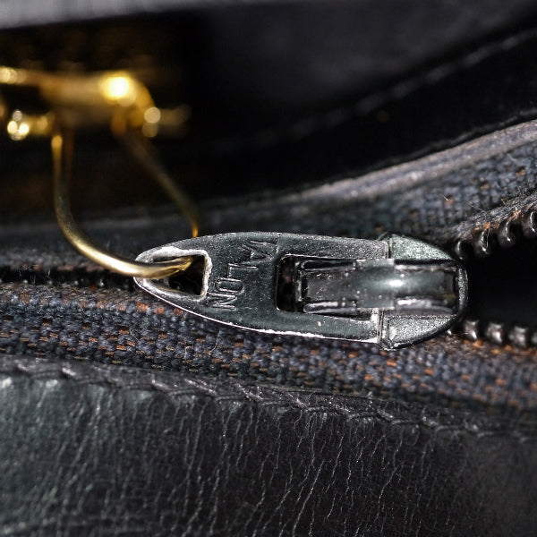 OLD Gucci　ゴールドクレスト２Wayバッグ(黒)