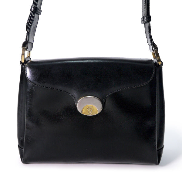 OLD Gucci　ゴールドクレスト２Wayバッグ(黒)