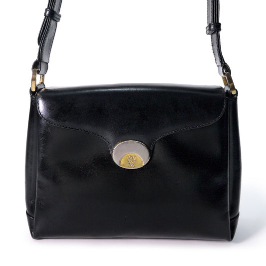 OLD Gucci　ゴールドクレスト２Wayバッグ(黒)