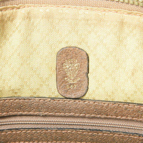 OLD Gucci総皮シェリーボストン（大・茶）