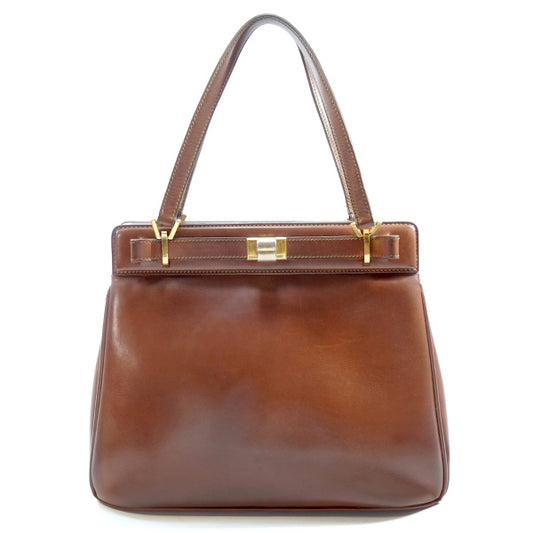 OLD Gucci 飴色ANTIQUEハンドバッグ(茶)