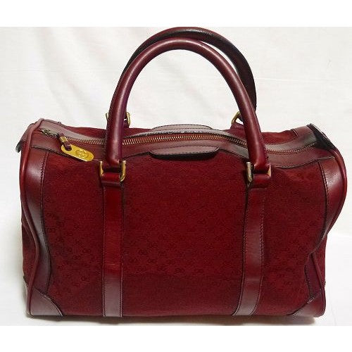 OLD Gucci ワイン色マイクロGGボストン