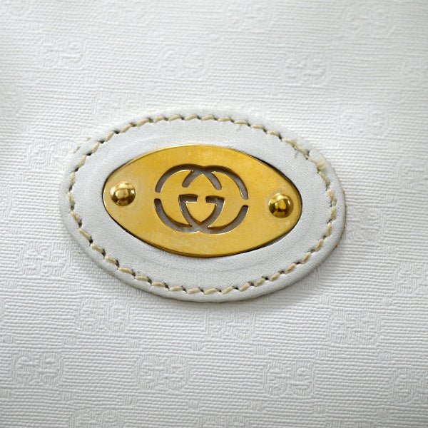 OLD Gucci マイクロGGラウンドファスナーミニボストン（白）