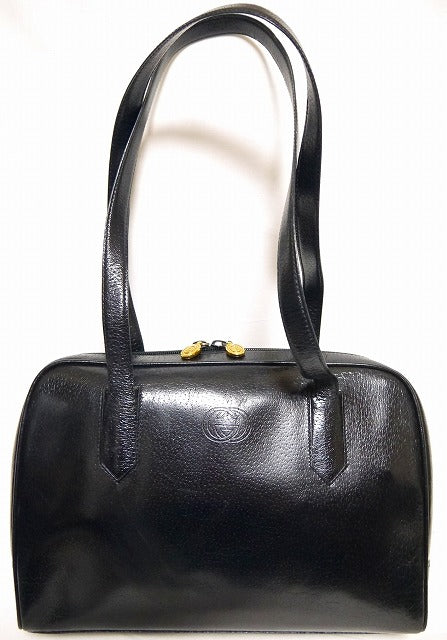 OLD Gucci 総皮トートボストン（黒）