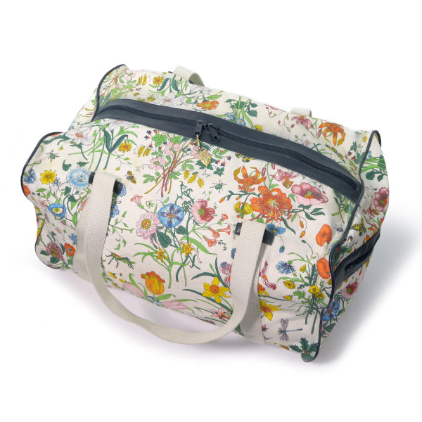 OLD Gucci　フローラ大型ボストンバッグ（白）