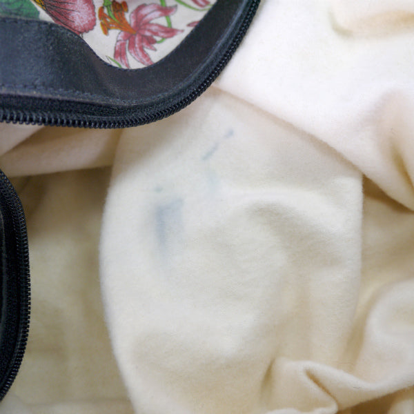 OLD Gucci　フローラ大型ボストンバッグ（白）