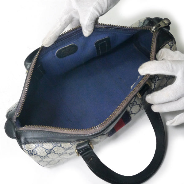 OLD Gucci 2WAYミニボストン(青)