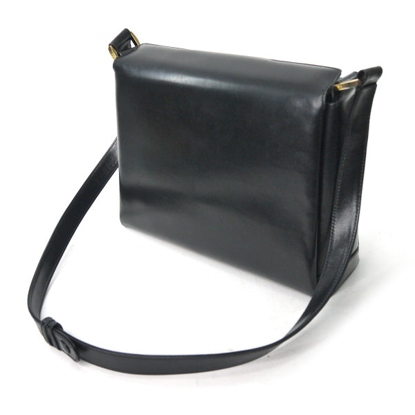 OLD Gucci　お宝!!ターンロック金具2WAYバッグ（黒）