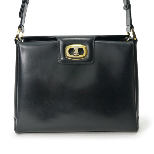 OLD Gucci　お宝!!ターンロック金具2WAYバッグ（黒）