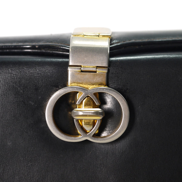 OLD Gucci　インターロッキングG 2WAYショルダーバッグ(黒)