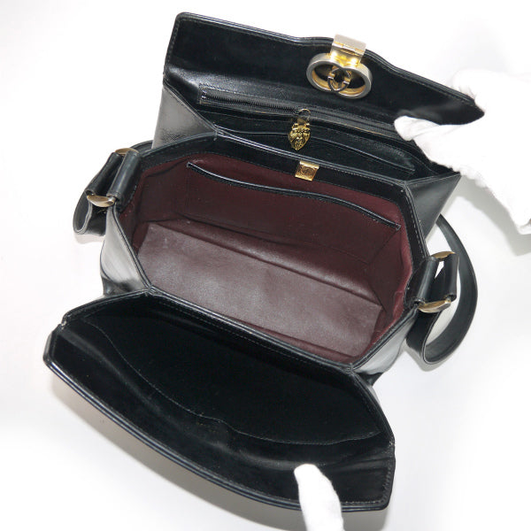 OLD Gucci　インターロッキングG 2WAYショルダーバッグ(黒)