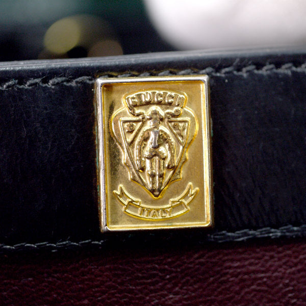 OLD Gucci　インターロッキングG 2WAYショルダーバッグ(黒)