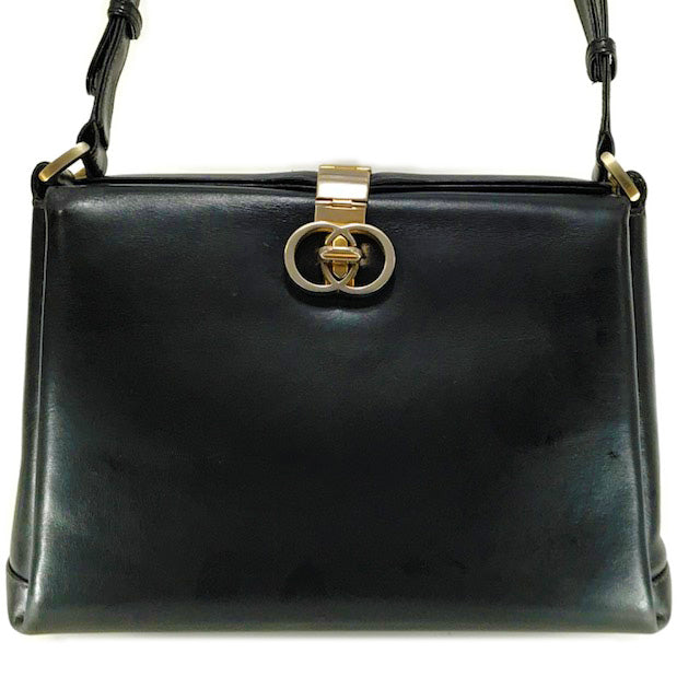 OLD Gucci　インターロッキングG 2WAYショルダーバッグ(黒)