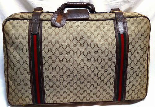 OLD Gucci大型スーツケース(茶）<GB-111c>