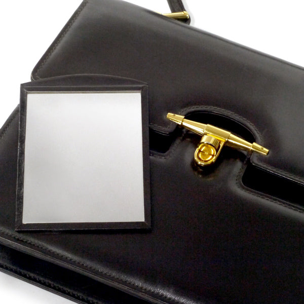 OLD Gucci 80s!ゴールドターンロックバッグ