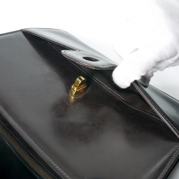 OLD Gucci 80s!ゴールドターンロックバッグ