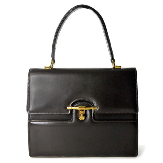 OLD Gucci 80s!ゴールドターンロックバッグ